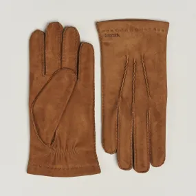 Arthur Wool Lined Suede Glove Cognac