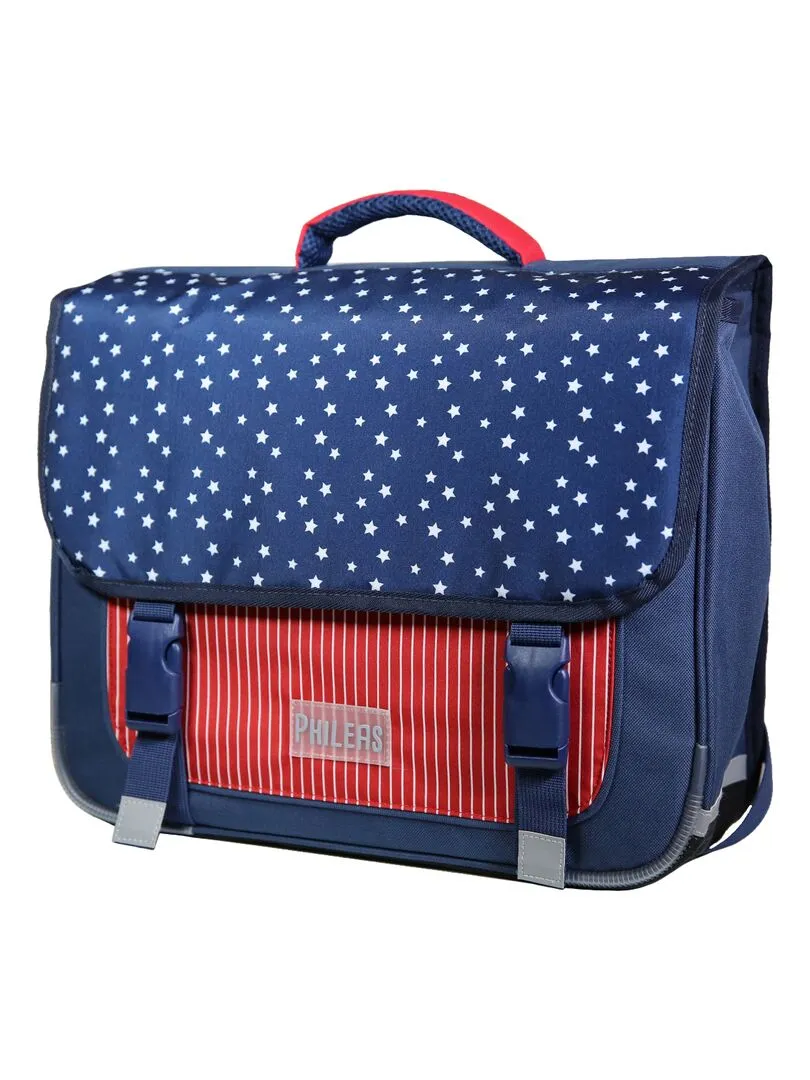 BAGTROTTER Cartable 38 cm Phileas Bleu USA - Bleu