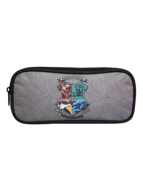 BAGTROTTER Trousse scolaire 2 compartiments Harry Potter Grise - Gris