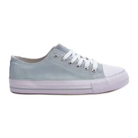 Baskets basses Material Classic pour femmes, menthe, Lennabella bleu