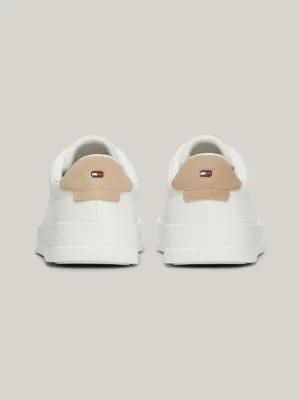 Baskets Essential effet grain fin | Blanc | Tommy Hilfiger