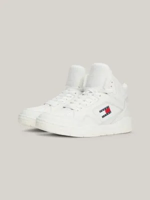 Baskets mi-montantes Archive en cuir | Blanc | Tommy Hilfiger