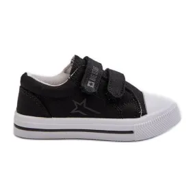 Baskets Velcro Enfant Big Star NN374111 Noir le noir