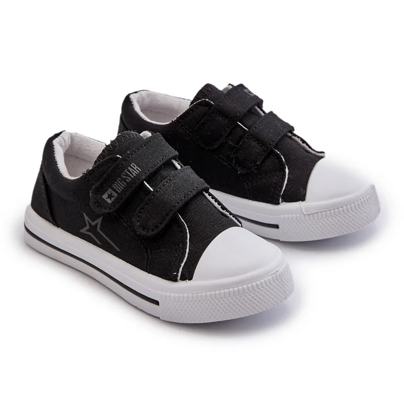 Baskets Velcro Enfant Big Star NN374111 Noir le noir