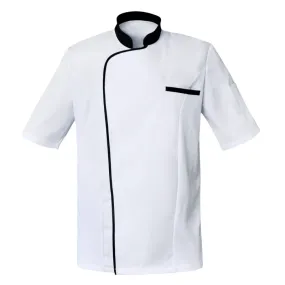 Blouse de cuisine blanche respirante SNV | Vêtements cuisinier