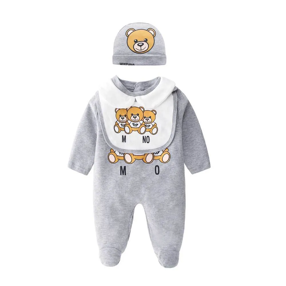 Bébé Barboteuses Printemps Automne Vêtements Nouveau Né Fille Garçon Côtelé Vêtements Tricoté Coton Barboteuse Combinaison Solid