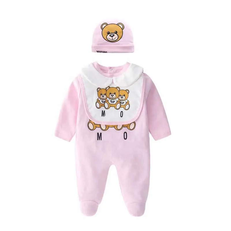 Bébé Barboteuses Printemps Automne Vêtements Nouveau Né Fille Garçon Côtelé Vêtements Tricoté Coton Barboteuse Combinaison Solid