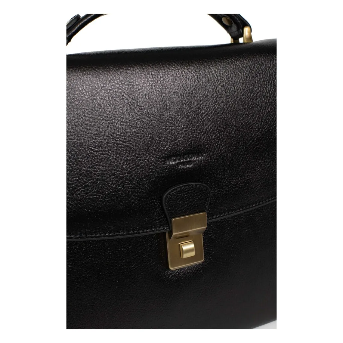 Cartable A4 Cuir REPUBLIQUE Noir | 3 Suisses