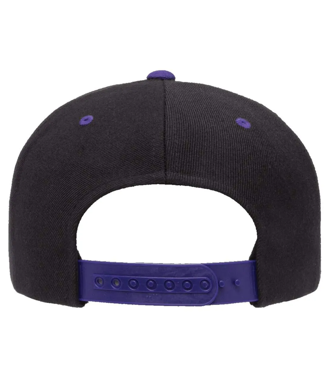 Casquette ajustable classique homme noir / violet Yupoong