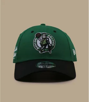 Casquette baseball Celtics verte noire - Casquette Nba Side Patch 9Forty Boston Celtics New Era : Headict