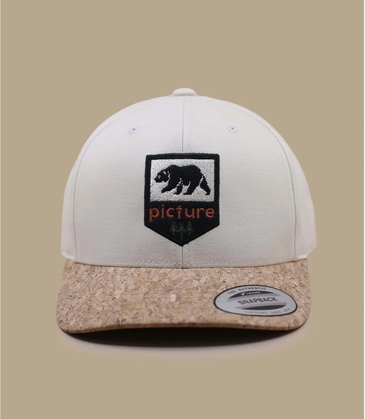 casquette curve beige - Wakopa wood ash Picture : Headict