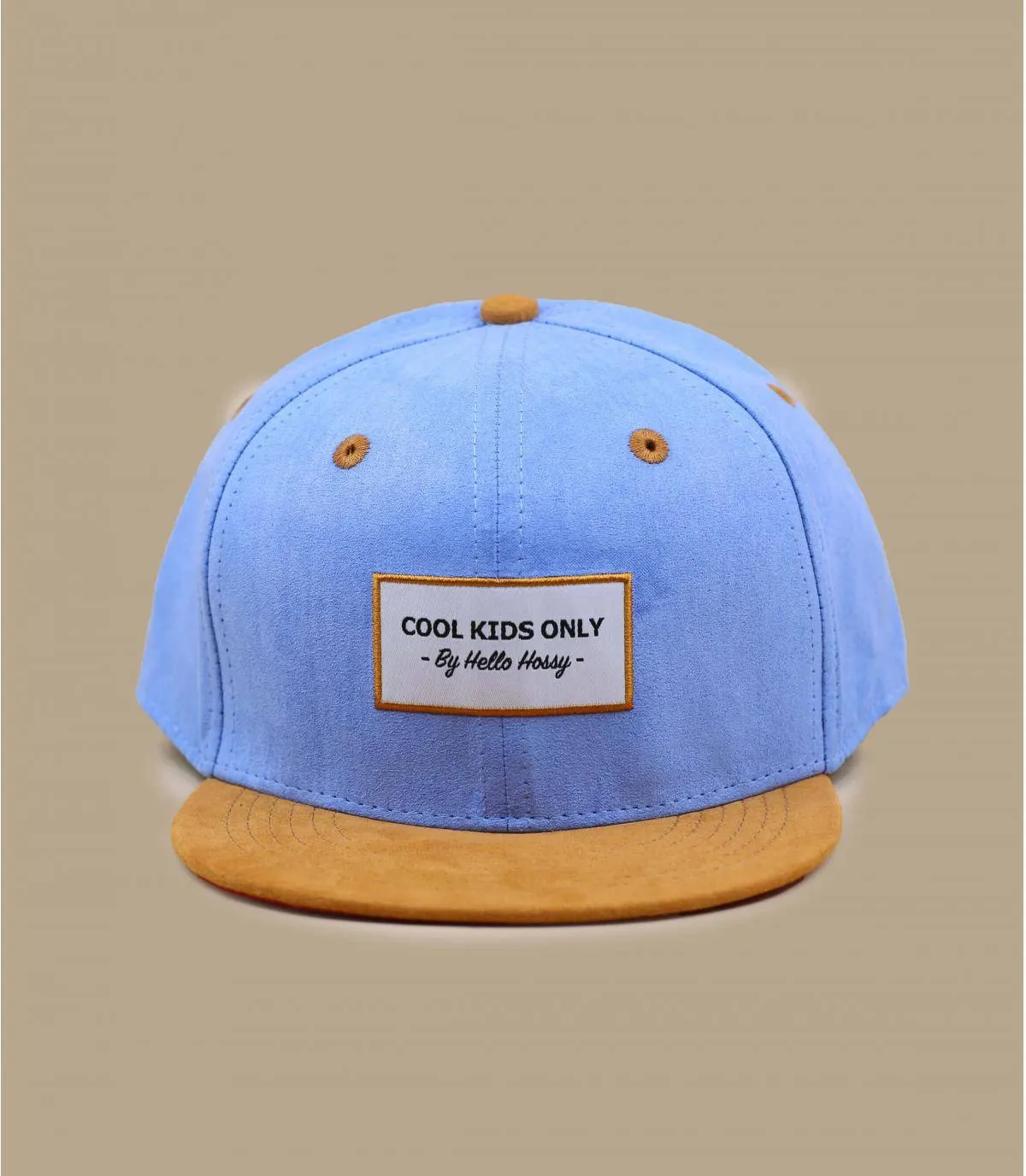 casquette enfant bleu - Suede cool blue Hello Hossy : Headict