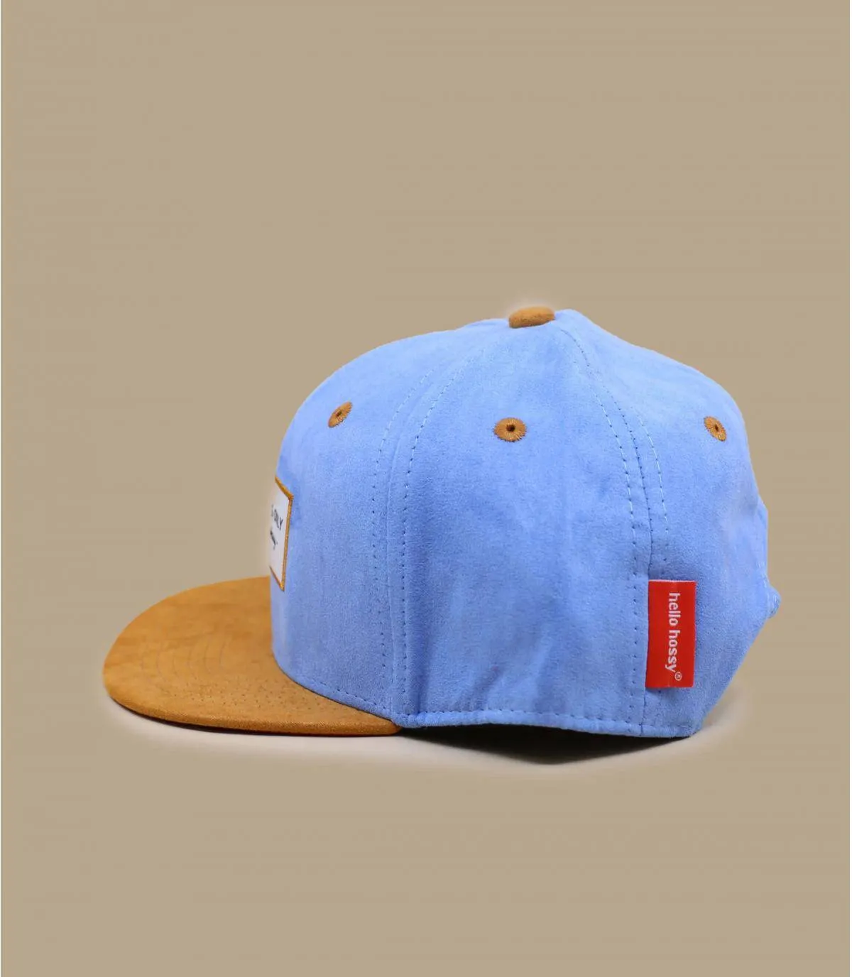 casquette enfant bleu - Suede cool blue Hello Hossy : Headict