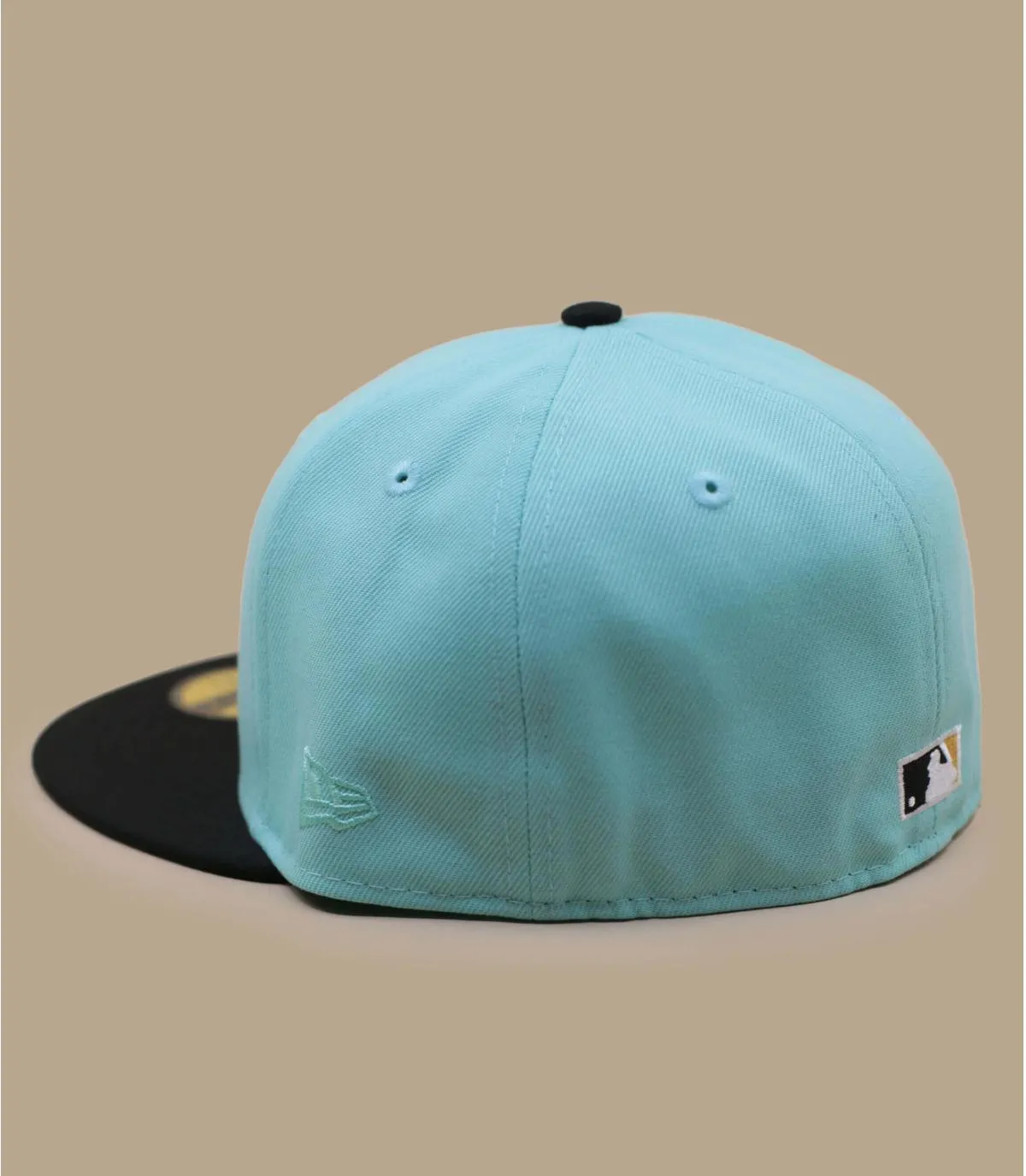 Casquette fitted bleue NY - Side Patch 59Fifty New York Yankees blue tint black New Era : Headict