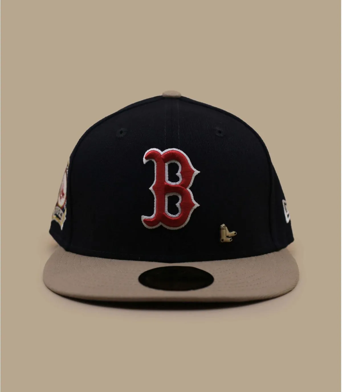 Casquette fitted Boston bleu marine patch - Casquette Varsity Pin 59Fifty Boston Red Sox New Era : Headict