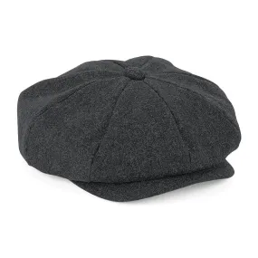 Casquette gavroche en laine - B629 - gris anthracite 