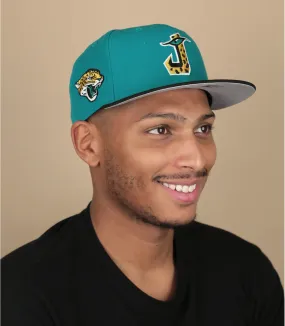 Casquette snapback bleue patch Jaguars - Casquette NFL Originals 9Fifty Jaguars New Era : Headict