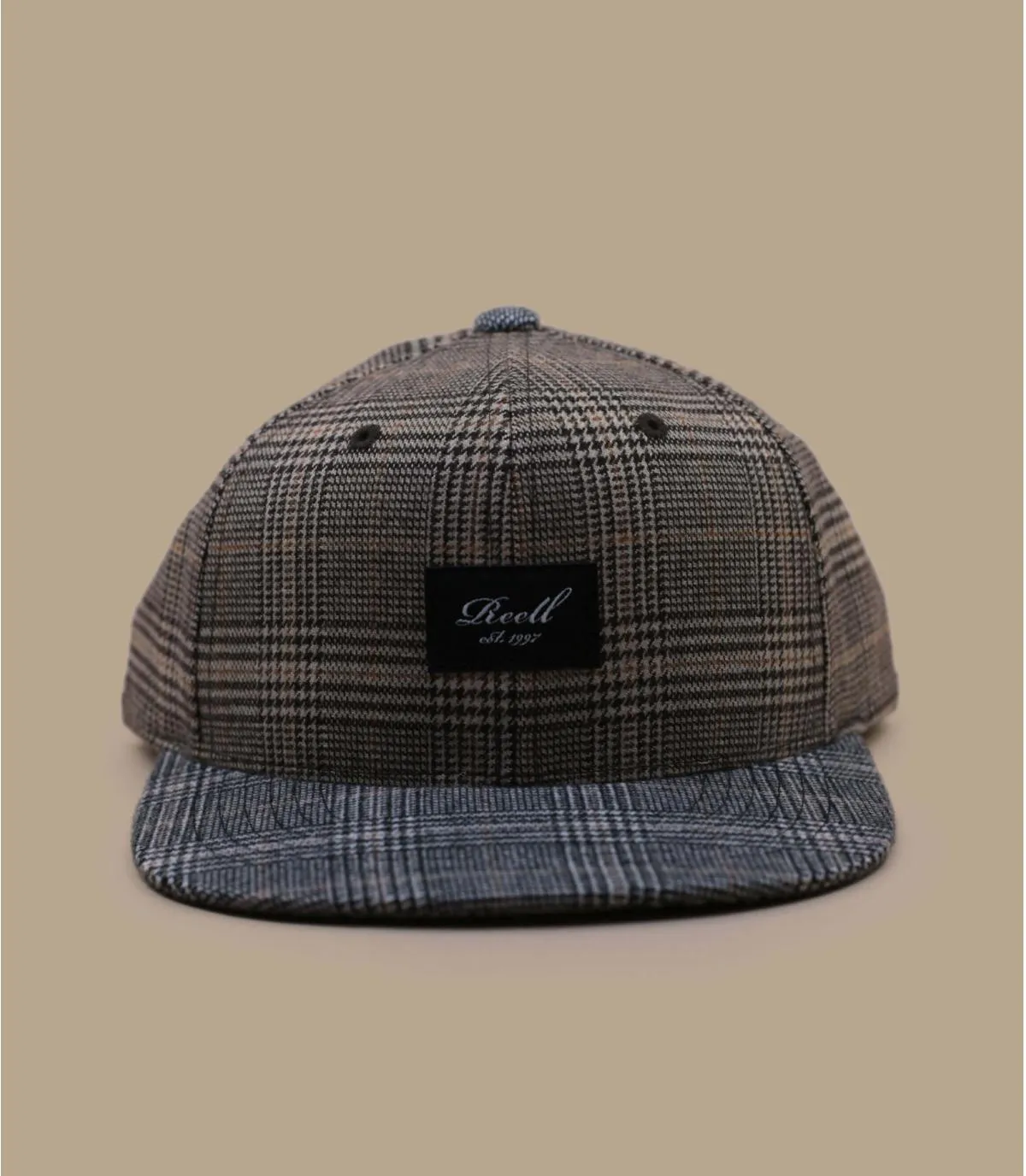 casquette snapback carreaux - Pitchout check mix Reell : Headict