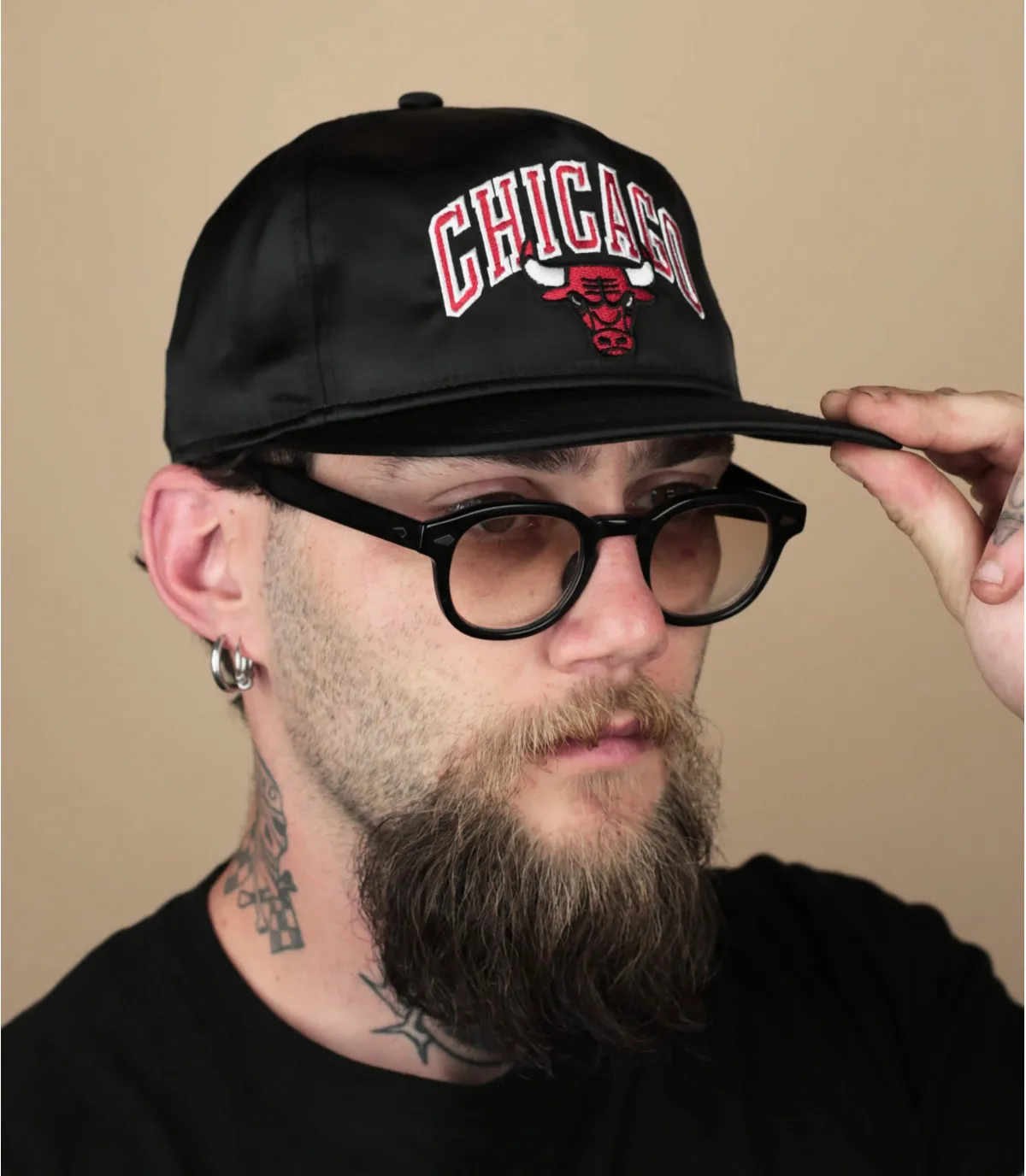 Casquette snapback Chicago Bulls noire - Casquette NBA Patch Retro Golfer Bulls New Era : Headict