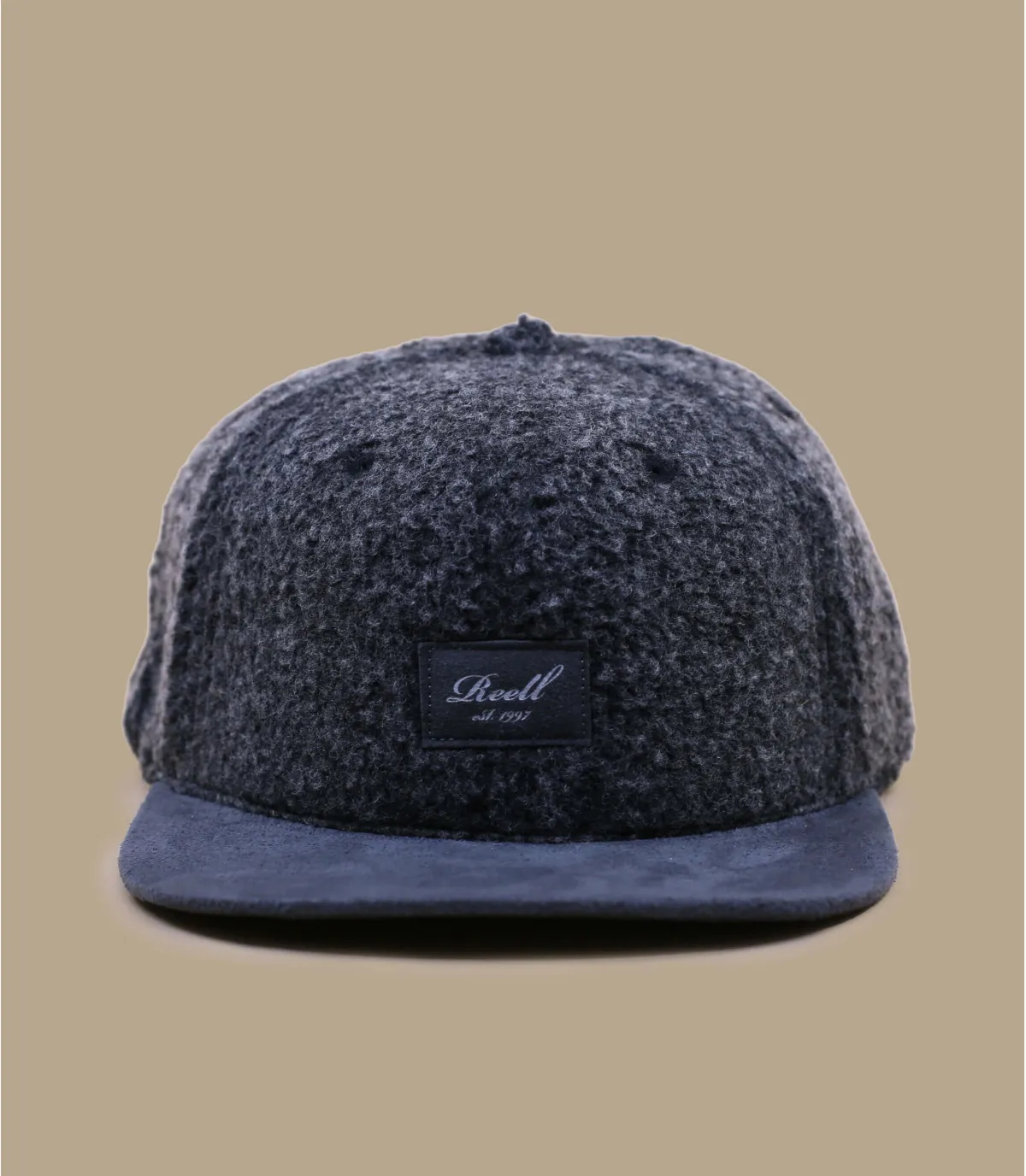 casquette snapback peluche - Suede Cap frosted grey Reell : Headict