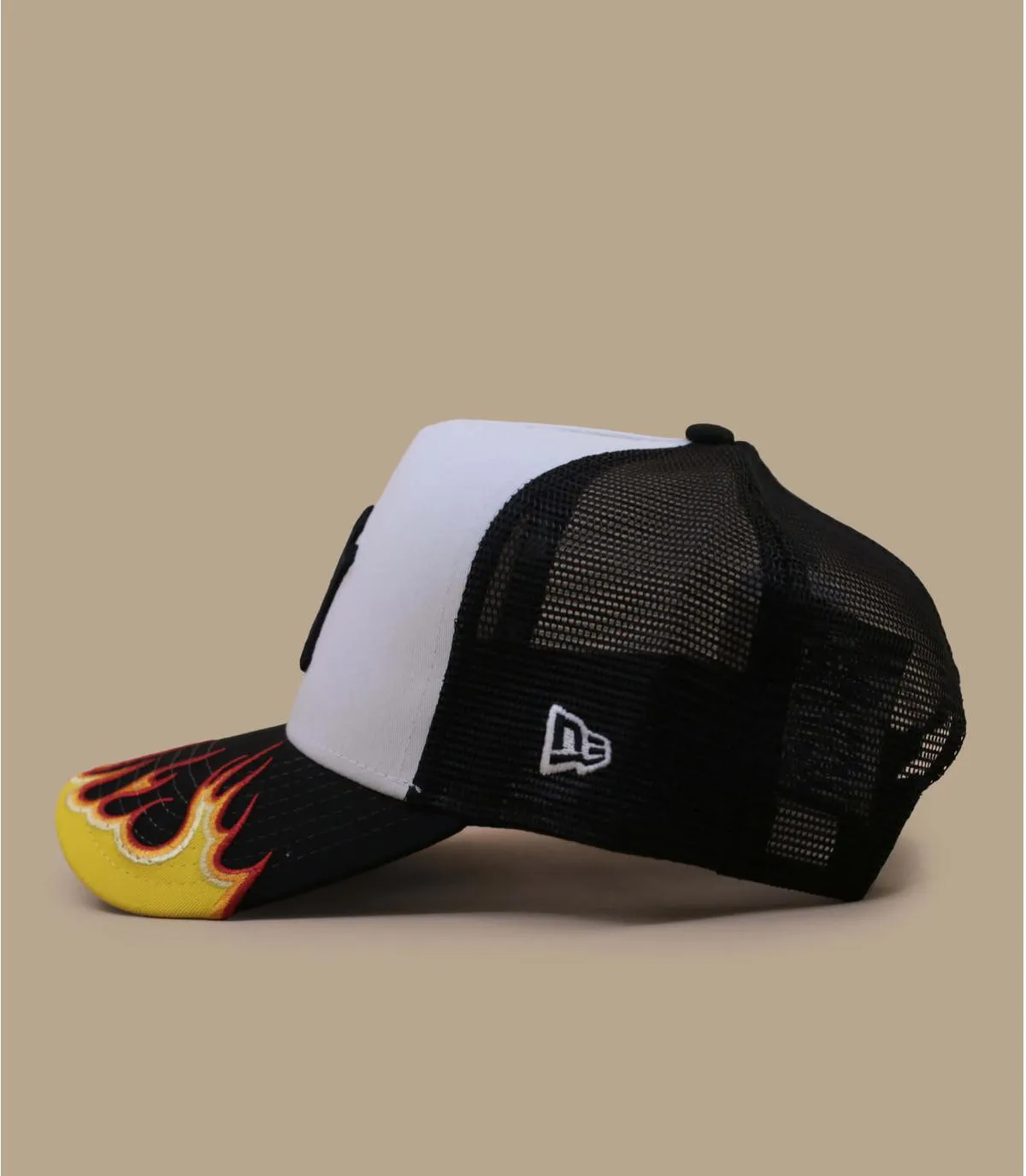 Casquette trucker NY noire flammes - Casquette  Mlb Flame Trucker New York Yankees New Era : Headict