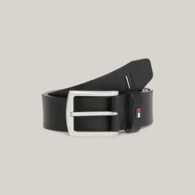 Ceinture Denton en cuir lisse | Bleu | Tommy Hilfiger