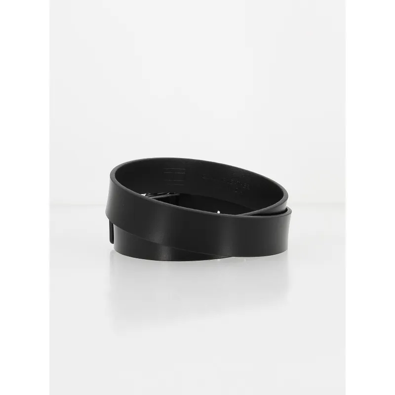 Ceinture en cuir oval 3.0 noir femme - Tommy Jeans | wimod