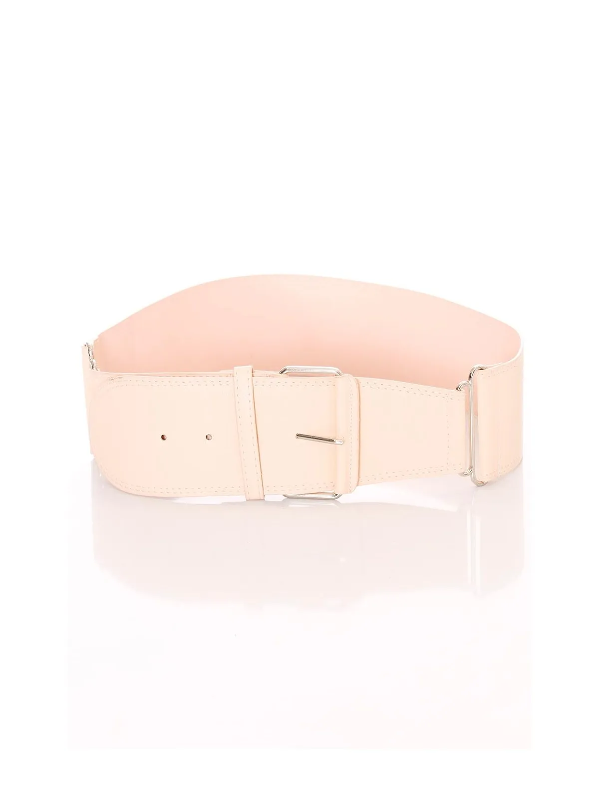 Ceinture rose large, boucle rectangle et attaches. SG-0418