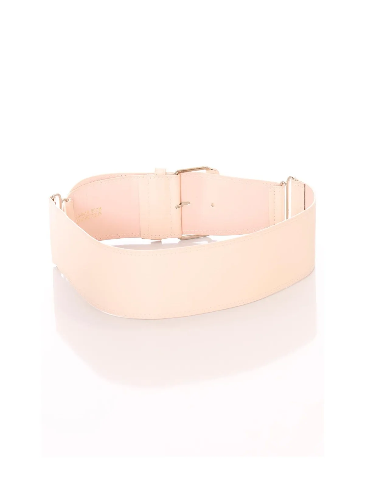 Ceinture rose large, boucle rectangle et attaches. SG-0418