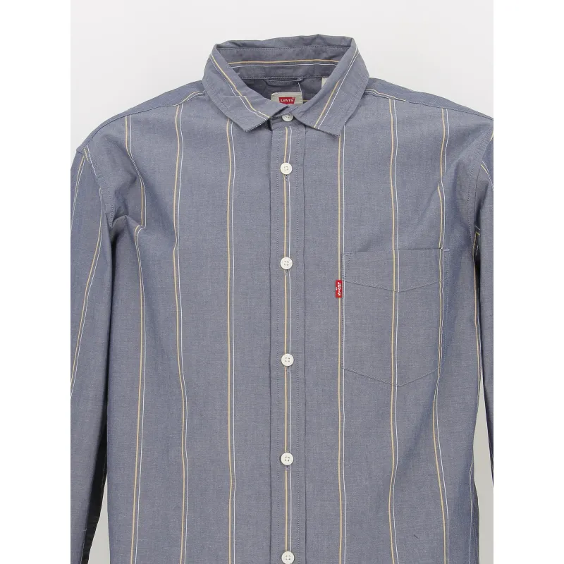 Chemise classic à rayures bleu homme - Levi's | wimod