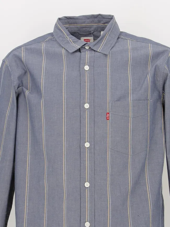 Chemise classic à rayures bleu homme - Levi's | wimod