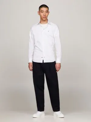 Chemise coupe standard en popeline Flex | Blanc | Tommy Hilfiger