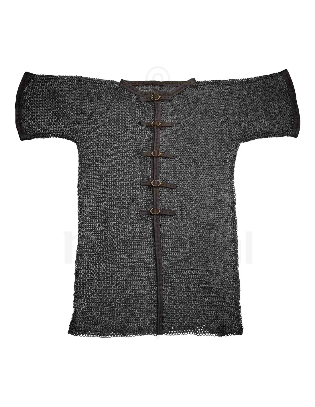 Chemise en cotte de mailles rivetée et anneaux ronds alternés (10 mm.) ⚔️