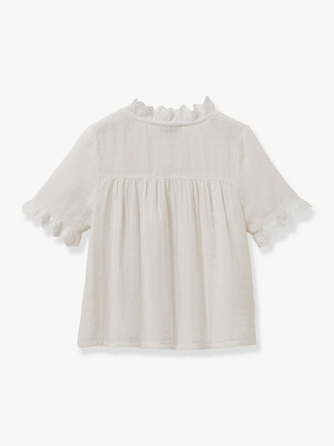 Chemise fille en gaze coton bio CYRILLUS rose - Cyrillus