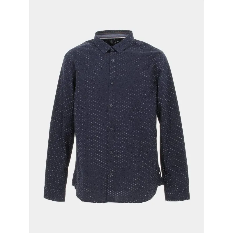 Chemise manches courtes lin bleu homme - Blend | wimod