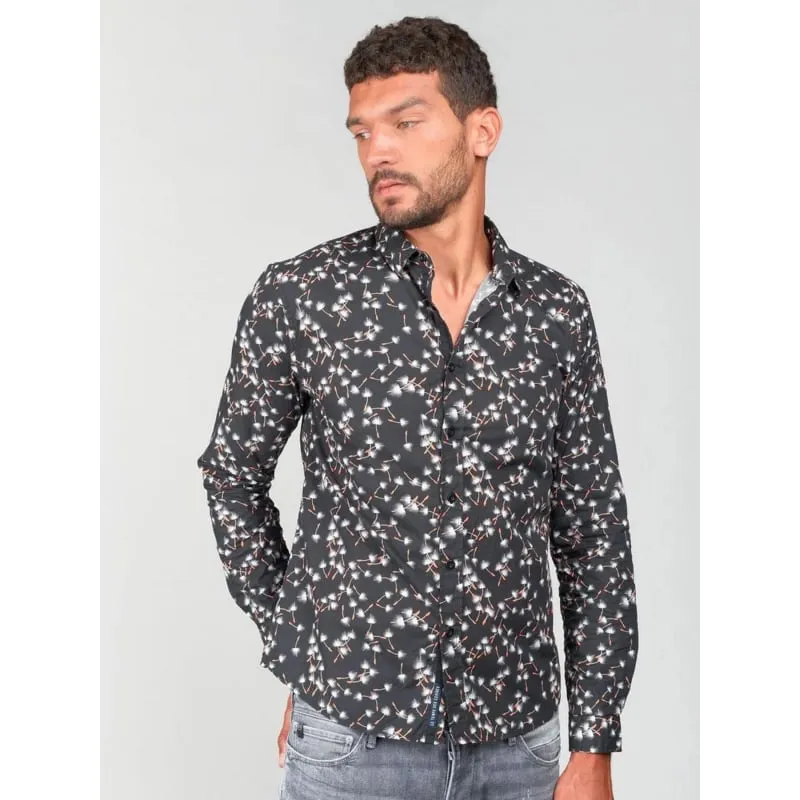 Chemise à fleurs axel bordeaux homme - Teddy Smith | wimod