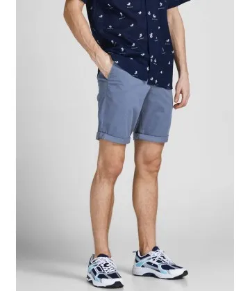 Chino short Bleu jeans "Jack and jones"