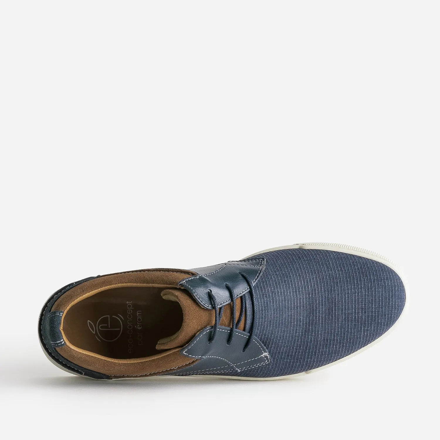 Derby confort marine éco-conçu bi matière - Baskets / Tennis Homme | ERAM