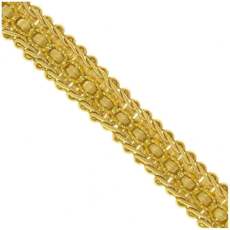 Galon robe 13mm ocre jaune