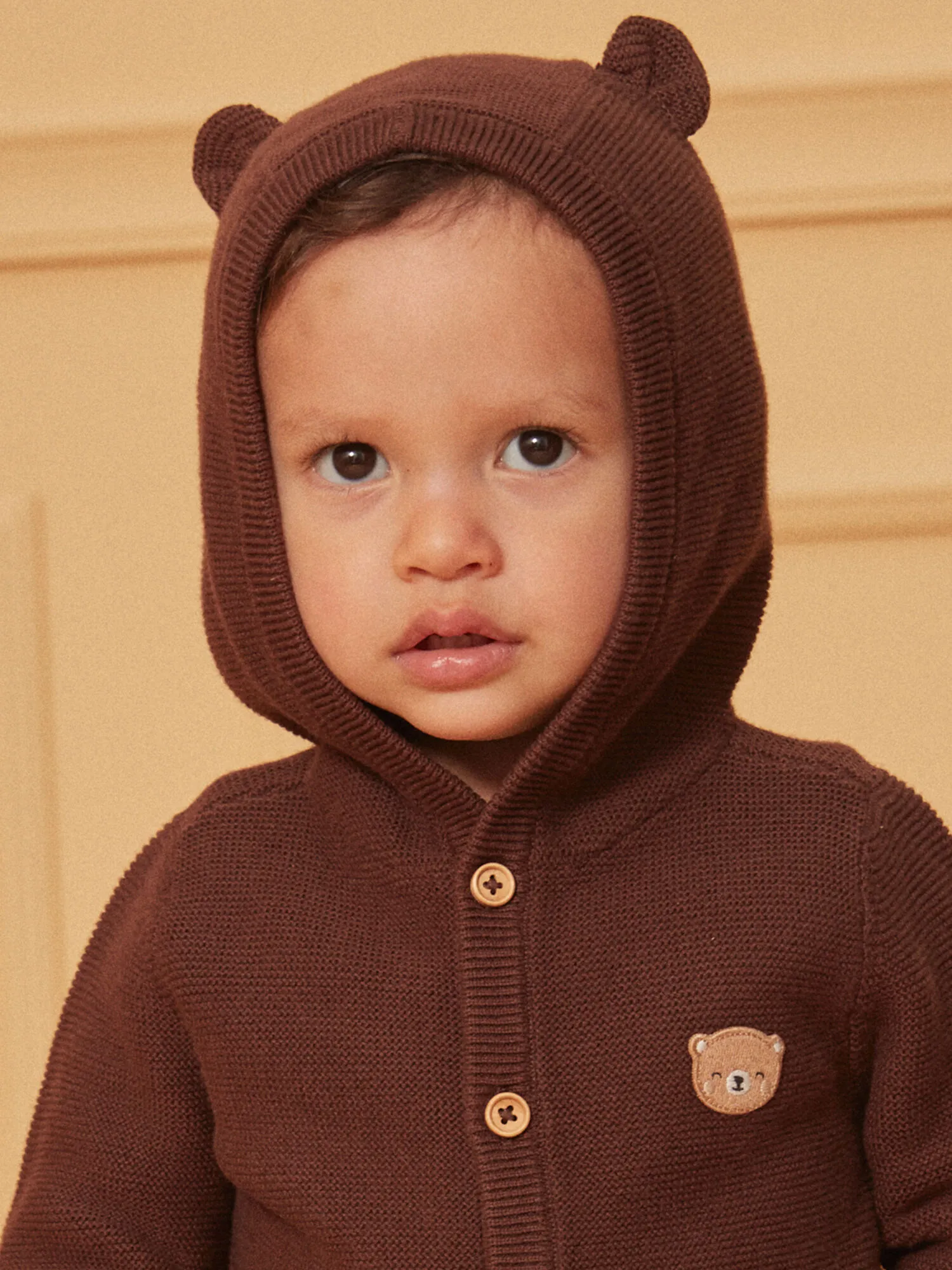 Gilet à capuche avec oreilles ourson