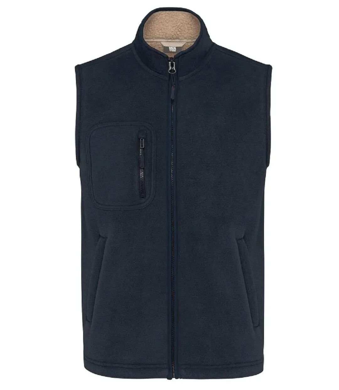 Gilet polaire intérieur sherpa - Unisexe - WK610 - bleu marine