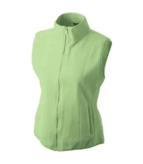 Gilet sans manches bodywarmer polaire femme - JN048 - vert citron