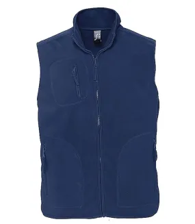 Gilet sans manches bodywarmer polaire unisexe - 51000 - bleu marine