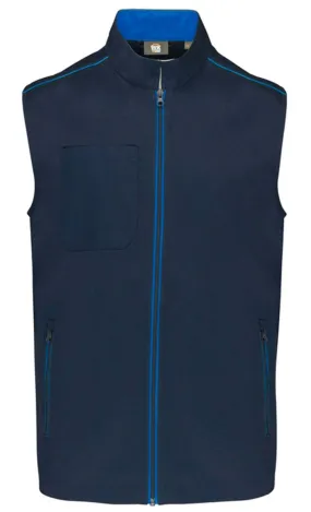 Gilet sans manches DayToDay - Homme - WK6148 - bleu marine et bleu roi 