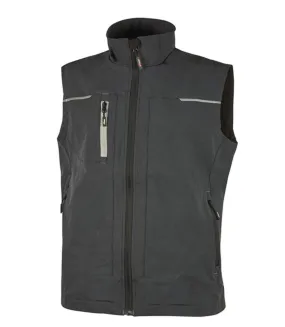 Gilet sans manches - Homme - UPPE181 - gris asphalte et gris clair