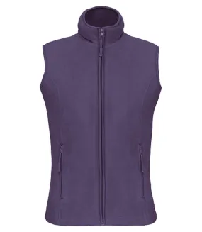 Gilet sans manches micro polaire femme - K906 - violet pourpre