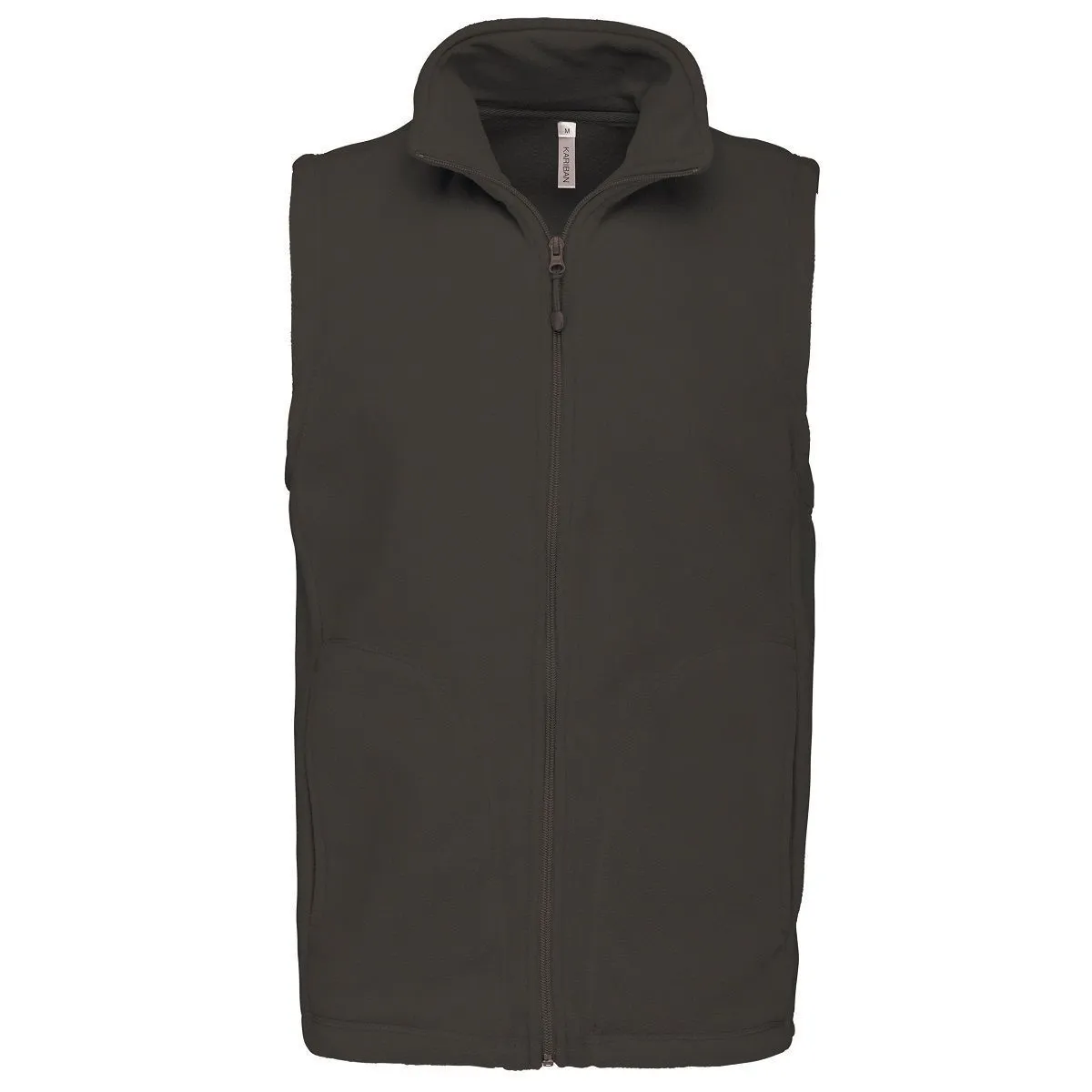 Gilet sans manches micro polaire homme - K913 - gris foncé 