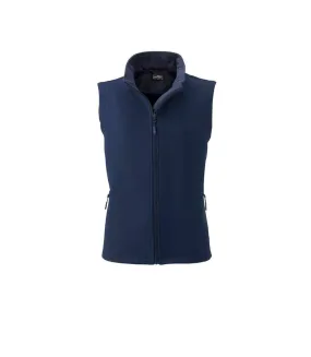 Gilet sans manches micropolaire softshell - JN1127 - bleu marine - Femme