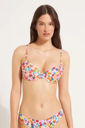 Haut de Maillot Push-Up Rembourré Watercolor Flowers - Tezenis