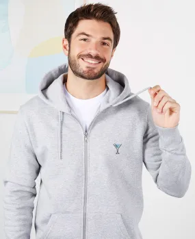 Hoodie zippé homme Dry martini (brodé)